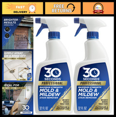 Mold & Mildew Stain Remover Spray | Instant Scrub-Free Cleaner | 32 Fl Oz (2 Pac