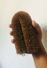Eco Friendly Handmade Floor Vanity tile cleaning Brown Coconut Fiber Brush