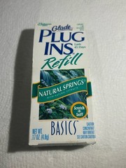 Vintage 1995 Glade Natural Springs -Plug In Single Refill -New In Box -Old Stock