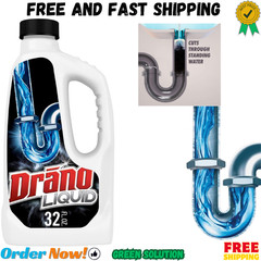 Drano Liquid Drain Clog Remover and Cleaner for Shower or Sink Drains 32 Fl Oz