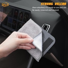 Effortless Vehicle Window Cleaner with Extendable Handle & 2 Microfiber Pads