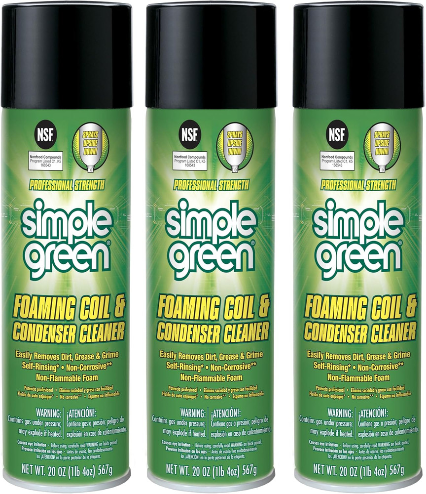 Foaming Coil Cleaner 20Oz Aerosol (Pack of 3)