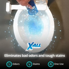 Toilet Cleaner Foaming Self-Activating Powder Fights Stains Limescale