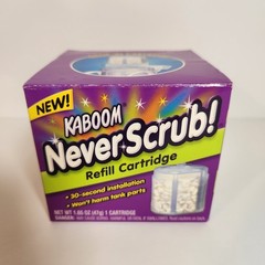 NOS Kaboom Never Scrub Refill Cartridge Drop In for Toilet 1.65 oz Discontinued