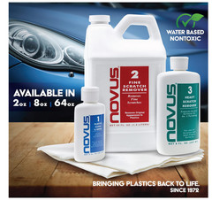 NOVUS Plastic Polish Kit #1 #2 #3 Scratch Remover Cleaner Shine 2oz
