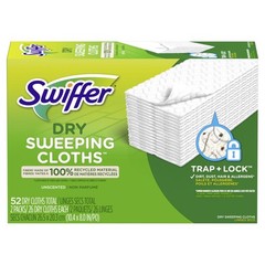 52-Box Swiffer Sweeper 5.4in Dry Microfiber Dust Mop Refill