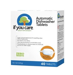 Plant Based Dishwasher Tablets Natural Biodegradable Dish Cleaner 40 Count