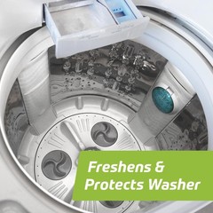 Washing Machine Cleaner 4 Uses Per Bottle Removes Stains Odor Front Top HE