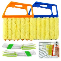 4Pcs Blind Cleaner Duster Tool Set with 7-Finger & 3-Finger Brushes，Washable …