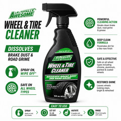 LA Totally Awesome Wheel Tire Cleaner 16 oz x 2 Bottles Brake Dust Grime