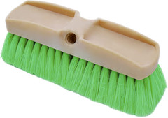 Green Obround Flow through Scrub Brush for Cleaning-Car Wash Brush with Very Sof