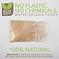 One Flush Septic Tank Treatment Packets 3-Month Supply of Easy-Flush Bacteria