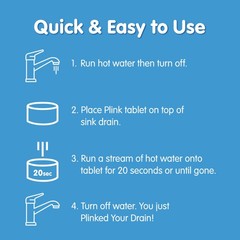 6 Pack Fizzy Drain Cleaner Freshener Lemon Scent Odor Clog Prevention