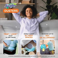 Swiffer Dusters Starter Kit, Kit Includes 1 Handle and 5 Dusters About this item