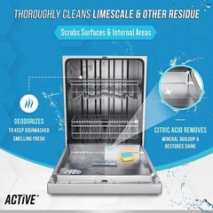 24 Dishwasher Cleaner And Deodorizer Tablets Pack Deep Cleaning Pods