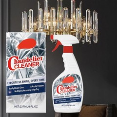 Chandelier Cleaner Drip Dry Spray, No Wipe Dust Remover for Chandelier Cleaning