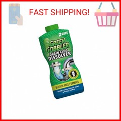 Green Gobbler Drain Clog Dissolver, Drain Opener-Cleaner ,Toilet Clog Remover, 3