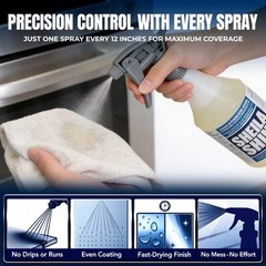 Sheila Shine 1 Quart Stainless Steel Cleaner and Polish w/Microfiber Cloth – …