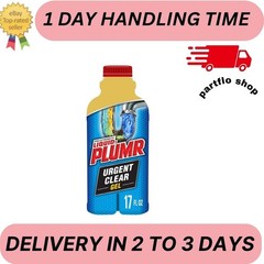 Liquid-Plumr Pro-Strength Urgent Clear, Liquid Drain Cleaner, 17 Ounces