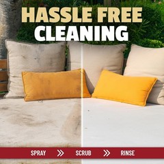 Patio Cushion Cleaner Outdoor Fabric Cleaner – Deep Cleans Dirt, Grime & Weat…