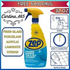 Zep Foaming Tub and Tile Cleaner 32 fl oz, Powerful Bathroom Cleaner