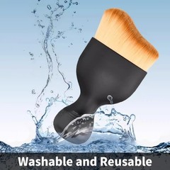 Car Interior Cleaning Brush Set 2PCS Soft Bristle Dust Brushes W/ Protective