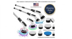 Electric Spin Scrubber, Electric Bathroom Cleaning Brush, LHPY Upgraded Version.