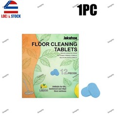 12x Floor Cleaning Solution Tablet, Deep Cleans for Multiple Floors, lemon Scent