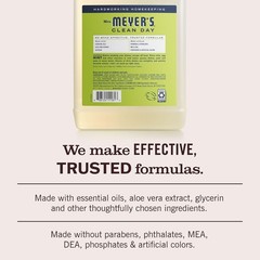 Mrs. Meyer’s Clean Day, Liquid Dish Soap Refill, Lemon Verbena, 48 Fl Oz