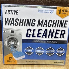 Washing Machine Cleaner Descaler 24 Pack – Deep Cleaning Tablets For HE Front