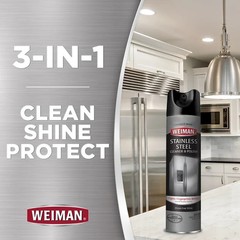 Weiman Stainless Steel Cleaner & Polish Spray for Kitchen and Home Appliances