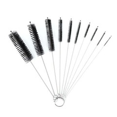 US Nylon Straw Brush Cleaner Bottle Tube Pipe Small Long Cleaning 10 PCS Set Kit