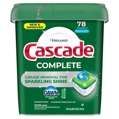 Cascade Complete Dishwasher Pods – Fresh Scent 78 Count (Pack of 1), White