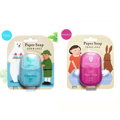 Paper Soap, Portable Soap Tablets, Suction Cardboard Soap, 6 Colors, 6 Flavors,