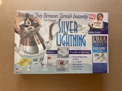 Sealed Vintage Silver Lightning Tarnish Removing Tray Robin Leach As Seen On TV