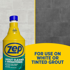 Grout Cleaner and Brightener – 32 Ounce (1 Bottle) – ZU104632 – Deep Cleaning Fo
