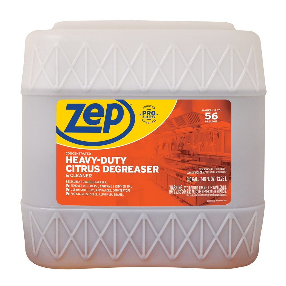 Zep Heavy-Duty Citrus Degreaser Cleaner Concentrate – 3.5 Gallon (1 Unit)
