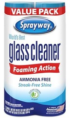 Sprayway Glass Cleaner, 19oz, 2-Pack, Ammonia-Free