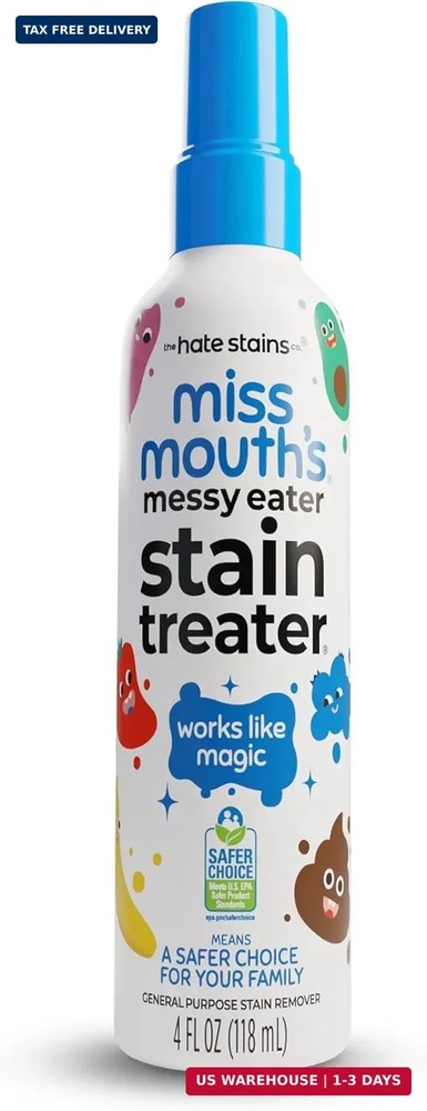 Miss Mouth’s Messy Eater Stain Treater Spray – 4oz Stain Remover – Newborn & Bab