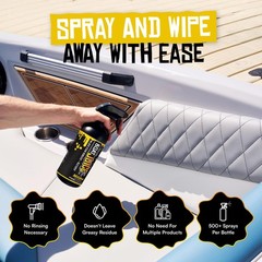 Mildew Stain Remover & Restorer Boat Cleaner | Marine-Grade Boat Mold & Milde…