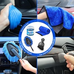 17pcs Car Detailing Kit Interior Cleaner, Car Interior Cleaning Kit with Hand…