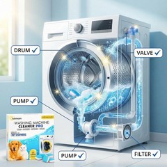 Washing Machine Cleaner Tablets, 24 Pack 1 Year Supply – Deep Clean Washer Cl…
