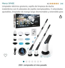 Electric Spin Scrubber 2023 Cordless Voice Prompt Shower Cleaning – FAST SHIP
