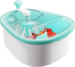 JOYLOOP Fruit Cleaner Spinner, Large Produce Rinse Bowl with Drain Basket, Veget