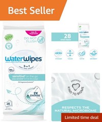 Hypoallergenic Sensitive+ On-The-Go Wipes – 3-in-1 Clean, Care, Protect