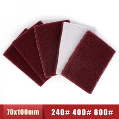 70x100mm Rectangular Flocking Scouring Pad Cleaning Scrubbing Pads 240 400 800#