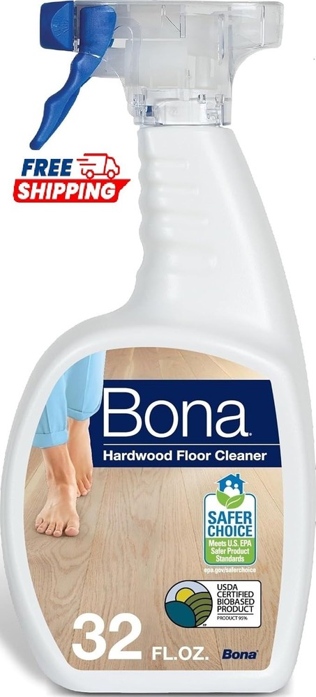 Bona Hardwood Floor Cleaner Spray 32oz Residue Free Wood Floor Cleaning Solution