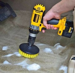 Drill Brush Cleaning Kit. Carpet, Kitchen, Bathroom, Tile, Floor,