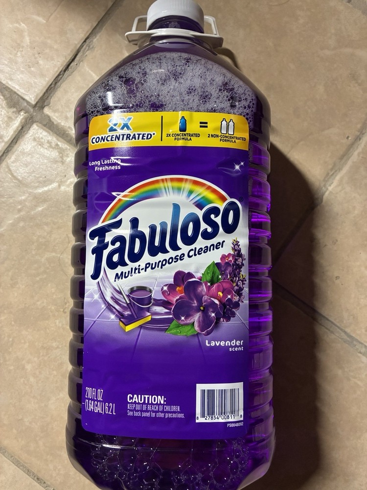 Fabuloso Multi-Purpose Cleaner Lavender Scent 2X Concentrated 210 fl oz Liquid