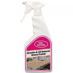 Gel Gloss – 24 Oz. Spray Counter Gloss and All Natural Stone Polish